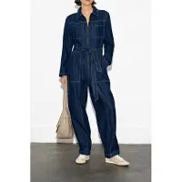 French Connection Archie Denim Leg Boiler Suit Dark Indigo Dark Indigo Größe: 6 | Jumpsuits Outlet | Damen | Blau