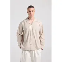 America Today Henry Beige Größe: XL | Longsleeves Outlet | Herren | Braun