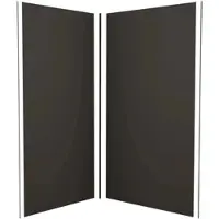 AICA 100x120cm Matt Schwarz Duschrückwand Aluverbundplatte Fliesenersatz 3mm Aluminiumverbundplatte Aluplatte Alu Höhe 210cm