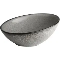 Olympia 6 Stück Mineral schräge Schüsseln 17,5cm. Schräger Rand für einen natürlichen Look