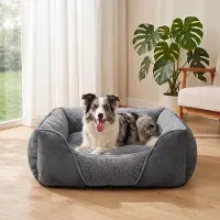 Markenlos Hundebett für mittelgroße Hunde, 76x61x23cm, waschbar, komfortabel und langlebig