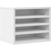Helloshop26 - Büroschrank-Organizer 36 x 26 x 29,5 cm weißes Holzwerkstoff