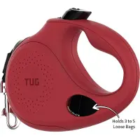 TUG Oval 360° Rollleine mit Spender - S - 5 M - Rot
