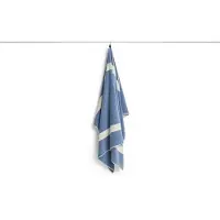 HAY - Gestreiftes Badetuch - W100 x L150 cm - Staubiges Blau
