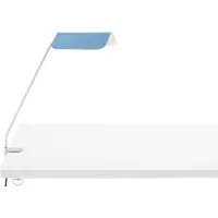 HAY Klemmleuchte Apex, blau, für Arbeitszimmer / Büro, Metall, Design, Klemmleuchte