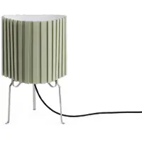 HAY Tischlampe Canelé, grün, für Wohn- / Esszimmer, Textil / Stoff / Seide, Design, Tischlampe
