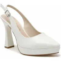 Forever & Always Corin Spitzer Zehenbereich Slingback Hochzeitsplattform Pumps