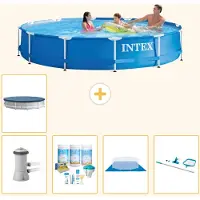 Intex Frame Pool Rund - 366x76 cm - 6-teilig S20471