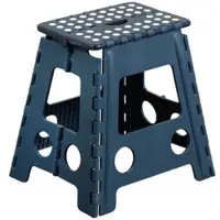 Kesper Sitzhocker, faltbar, blau, 31x22x39cm, Kunststoff