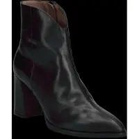 Wonders für Damen. M-5444 Velvet Lederstiefel schwarz (37), 3 bis 5 cm, Reißverschluss, Lässig
