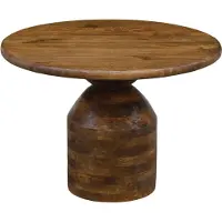 FineBuy Couchtisch Massivholz Sofatisch 60cm rund Beistelltisch Design Wohnzimmertisch
