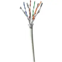 Nedis CAT7-Netzwerkkabel-Rolle - Solid - S/FTP - Reines Kupfer - 305 m - Innen - Rund - LSZH - Grau - Pull Box - ausziehbar