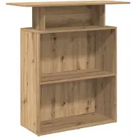 vidaXL Empfangstheke Artisan-Eiche 100x40x104 cm Holzwerkstoff
