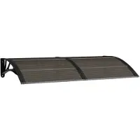 vidaXL Türvordach Schwarz 150x75 cm Polycarbonat