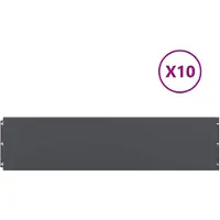 vidaXL Raseneinfassung 10 Stk. 25 x 103 cm Kaltgewalzter Stahl