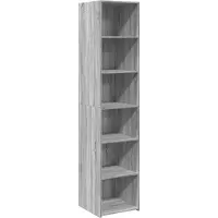 vidaXL Highboard Grau Sonoma-Eiche 40x41x185 cm Holzwerkstoff