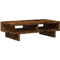 vidaXL Monitorständer Räuchereiche 50x27x15 cm Holzwerkstoff