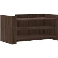 vidaXL Couchtisch Braun Eichen-Optik 100x50x50 cm Holzwerkstoff