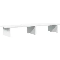 vidaXL Monitorständer Weiß 100x27x15 cm Holzwerkstoff