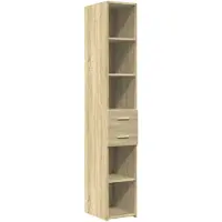 vidaXL Highboard Sonoma-Eiche 30x42,5x185 cm Holzwerkstoff