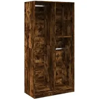 vidaXL Kleiderschrank Räuchereiche 100x50x200 cm Holzwerkstoff