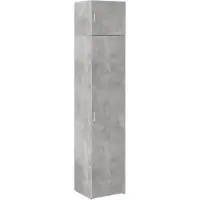 vidaXL Hochschrank Schmal Betongrau 45x42,5x225 cm Holzwerkstoff