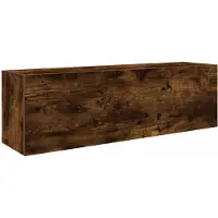 vidaXL Bad-Wandschrank Räuchereiche 100x25x30 cm Holzwerkstoff