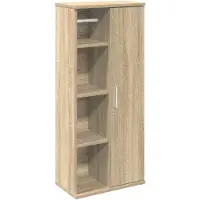 vidaXL Badezimmerschrank mit Rollenhalter Sonoma-Eiche 39x22x90 cm