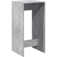 vidaXL Bartisch Betongrau 51x50x103,5 cm Holzwerkstoff