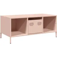 vidaXL Couchtisch Rosa 101,5x50x43,5 cm Kaltgewalzter Stahl