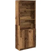 vidaXL Highboard Altholz-Optik 70x35x180 cm Holzwerkstoff