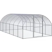 vidaXL Outdoor-Hühnerstall 3x6x2 m Verzinkter Stahl