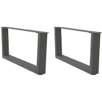 vidaXL Couchtischbeine V-Form 2 Stück Anthrazit 70x(30-31,3) cm Stahl