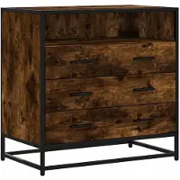 vidaXL Schubladenschrank Räuchereiche 70x41x70 cm Holzwerkstoff