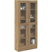 vidaXL Highboard Artisan-Eiche 82,5x30,5x185 cm Holzwerkstoff