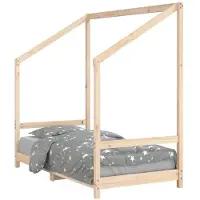 vidaXL Kinderbett 80x160 cm Massivholz Kiefer