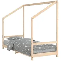 vidaXL Kinderbett 80x200 cm Massivholz Kiefer
