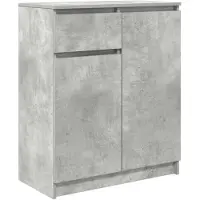vidaXL Sideboard mit Schublade Betongrau 71x35x84 cm Holzwerkstoff