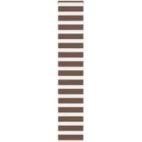 vidaXL Doppelrollo Braun 45x200 cm Stoffbreite 40,9 cm Polyester