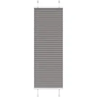 vidaXL Plissee Anthrazit 40x100 cm Stoffbreite 39,4 cm Polyester