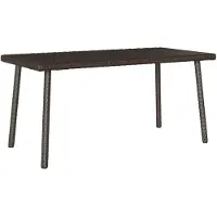 vidaXL Garten-Couchtisch Rechteckig Braun 80x40x37 cm Poly Rattan
