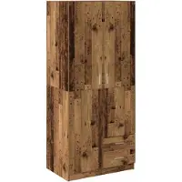 vidaXL Kleiderschrank Altholz-Optik 80x52x180 cm Holzwerkstoff