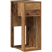 vidaXL Computerschrank mit Schublade Altholz-Optik 30x44x74 cm