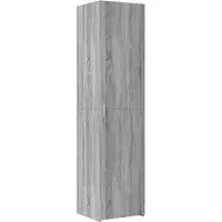 vidaXL Highboard Grau Sonoma 45x42,5x185 cm Holzwerkstoff