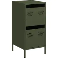 vidaXL Sideboard Olivgrün 35x39x73,5 cm Kaltgewalzter Stahl