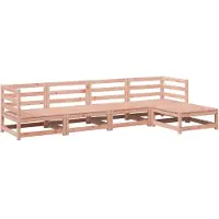 vidaXL 5-tlg. Garten-Sofagarnitur Massivholz Douglasie