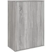 DKD Home Decor Sideboard Grau Sonoma 60x31x84 cm Holzwerkstoff