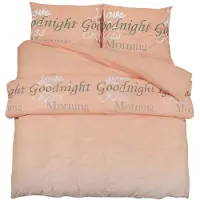 vidaXL Bettwäsche-Set Rosa 155x220 cm Baumwolle