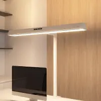 Arcchio Shax LED-Klemmleuchte, weiß, dimmbar, 4.000 K, Sensor - , Shax, dimmbar, Weiß, für Arbeitszimmer / Büro, Metall, Modern