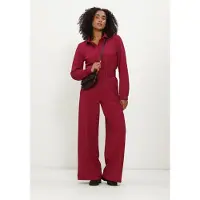 Pom Amsterdam Damen Kleider Megan Burgundy Red - Bordeaux - Größe 44